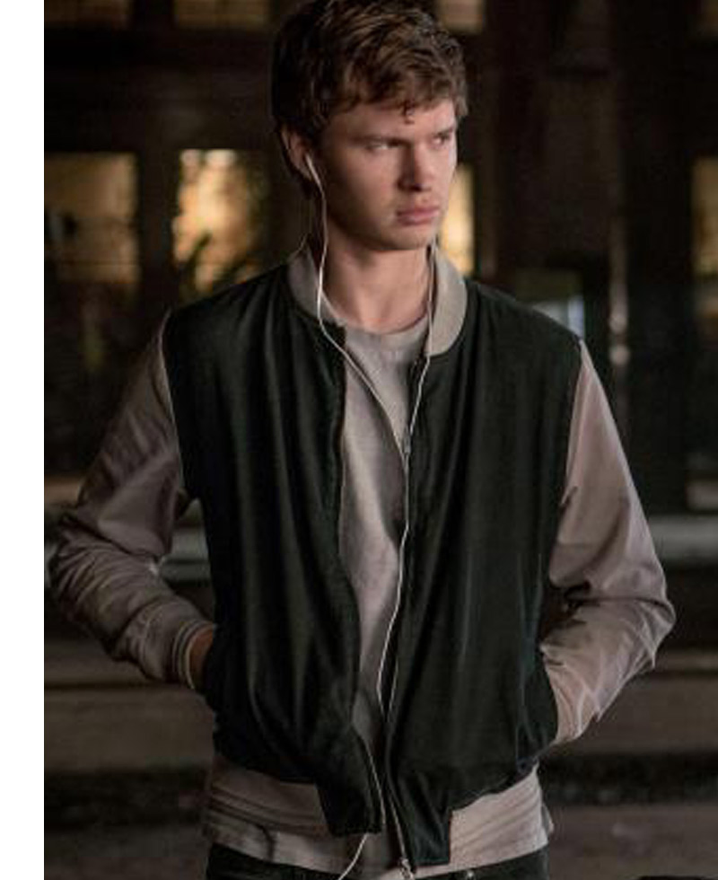 Ansel Elgort Baby Driver Varsity Jacket Ansel Elgort Baby Driver Varsity Jacket - Image 6