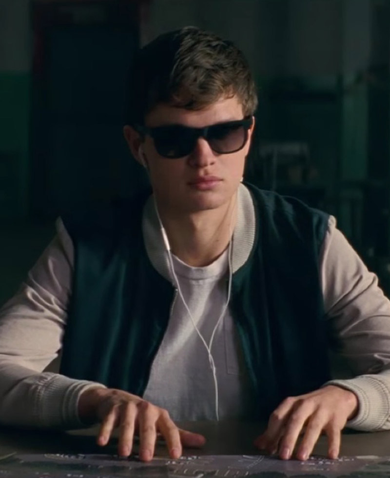 Ansel Elgort Baby Driver Varsity Jacket Ansel Elgort Baby Driver Varsity Jacket - Image 8