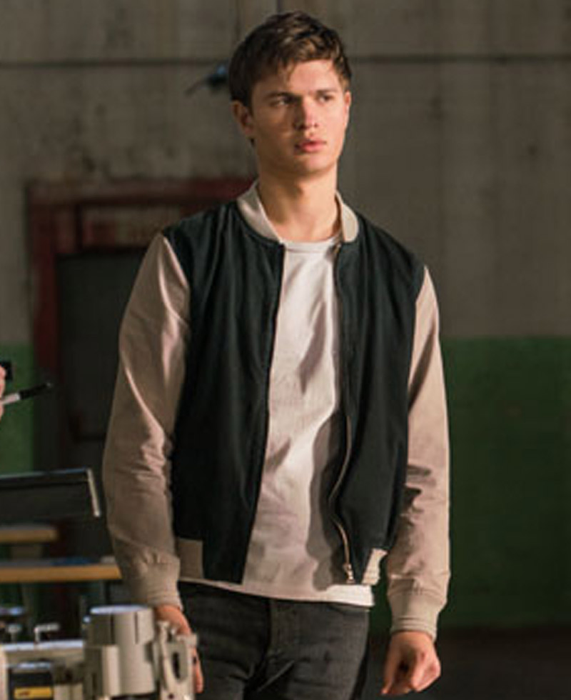 Ansel Elgort Baby Driver Varsity Jacket Ansel Elgort Baby Driver Varsity Jacket - Image 9