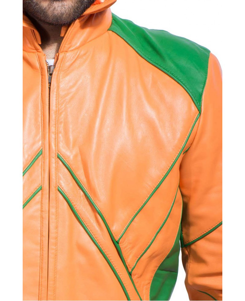 Smallville Aquaman Leather Jacket with Hoodie Smallville Aquaman Leather Jacket with Hoodie - Image 7
