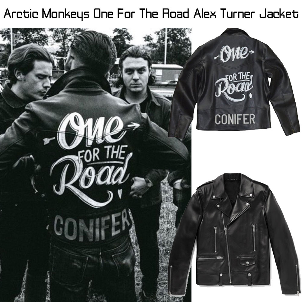 Arctic Monkeys One For The Road Alex Turner Leather Jacket arctic road jacket