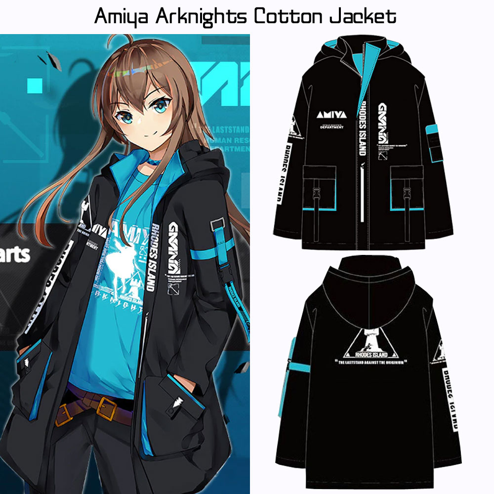 Amiya Arknights Cotton Jacket Amiya Arknights Cotton Jacket - Image 5