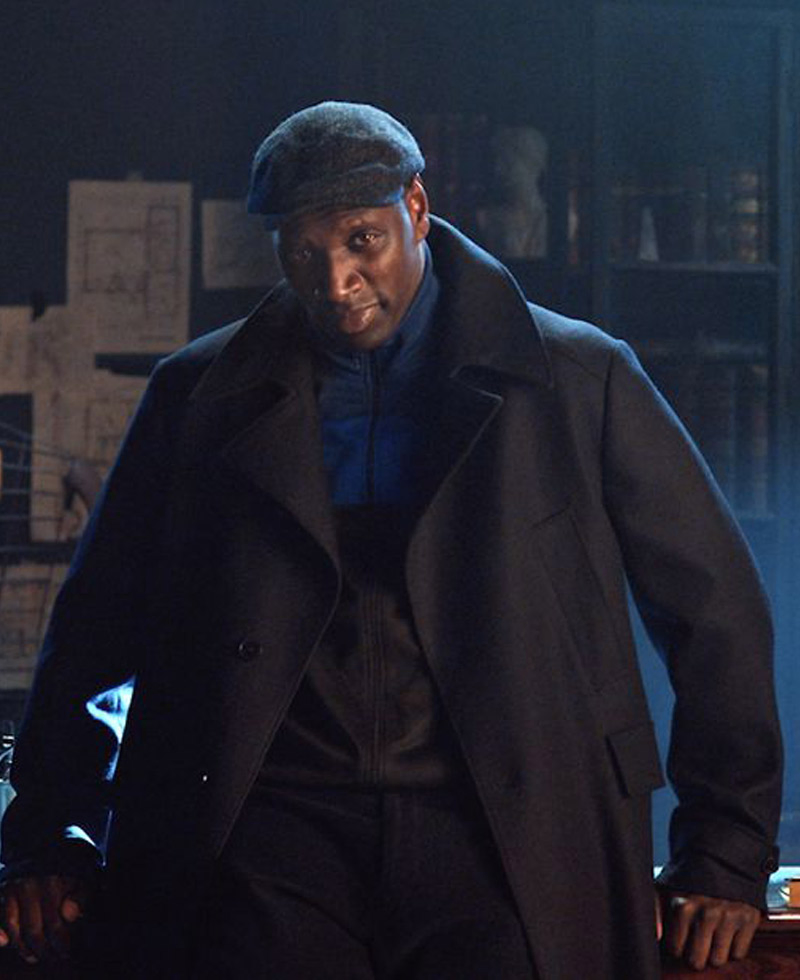 Omar Sy Arsene Lupin Trench Coat Omar Sy Arsene Lupin Trench Coat