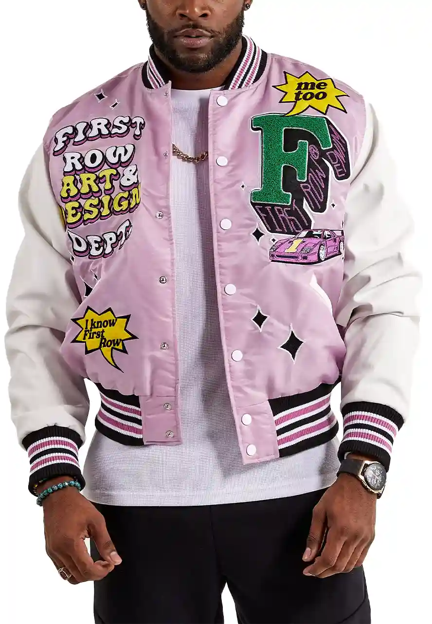 Art & Design Dept Lavender Varsity Jacket Art & Design Dept Lavender Varsity Jacket