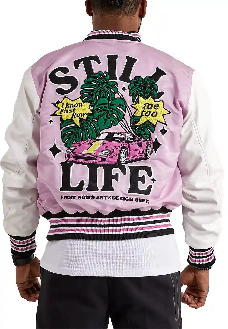 Art & Design Dept Lavender Varsity Jacket Art & Design Dept Lavender Varsity Jacket - Image 2