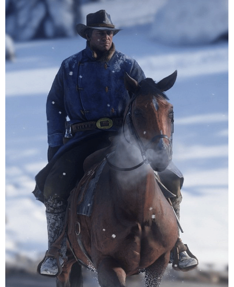 Red Dead Redemption 2 Arthur Morgan Blue Coat arthur morgan blue winter coat