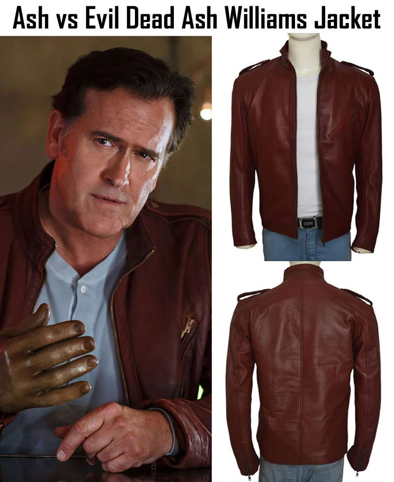 Ash vs Evil Dead Bruce Campbell Leather Jacket Ash vs Evil Dead Bruce Campbell Leather Jacket - Image 4
