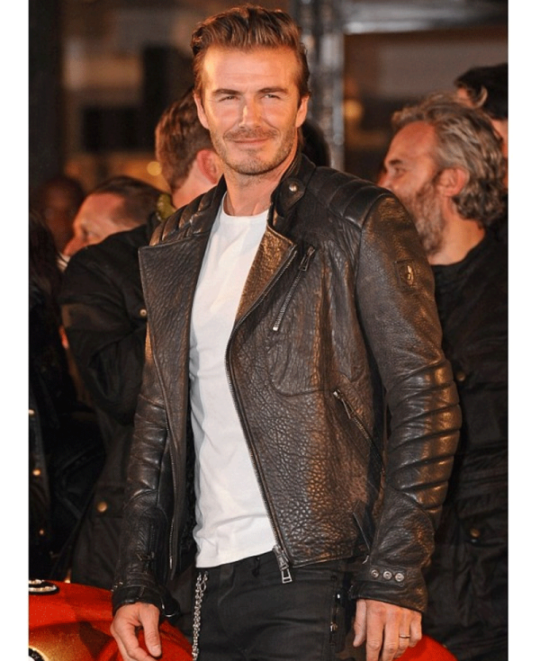 Stylish Look David Beckham Motorcycle Jacket