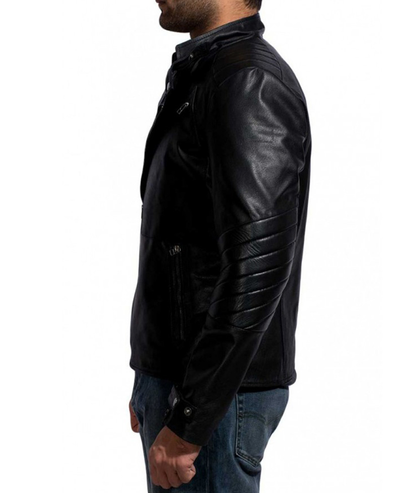 Stylish Look David Beckham Motorcycle Jacket Stylish Look David Beckham Motorcycle Jacket - Image 4