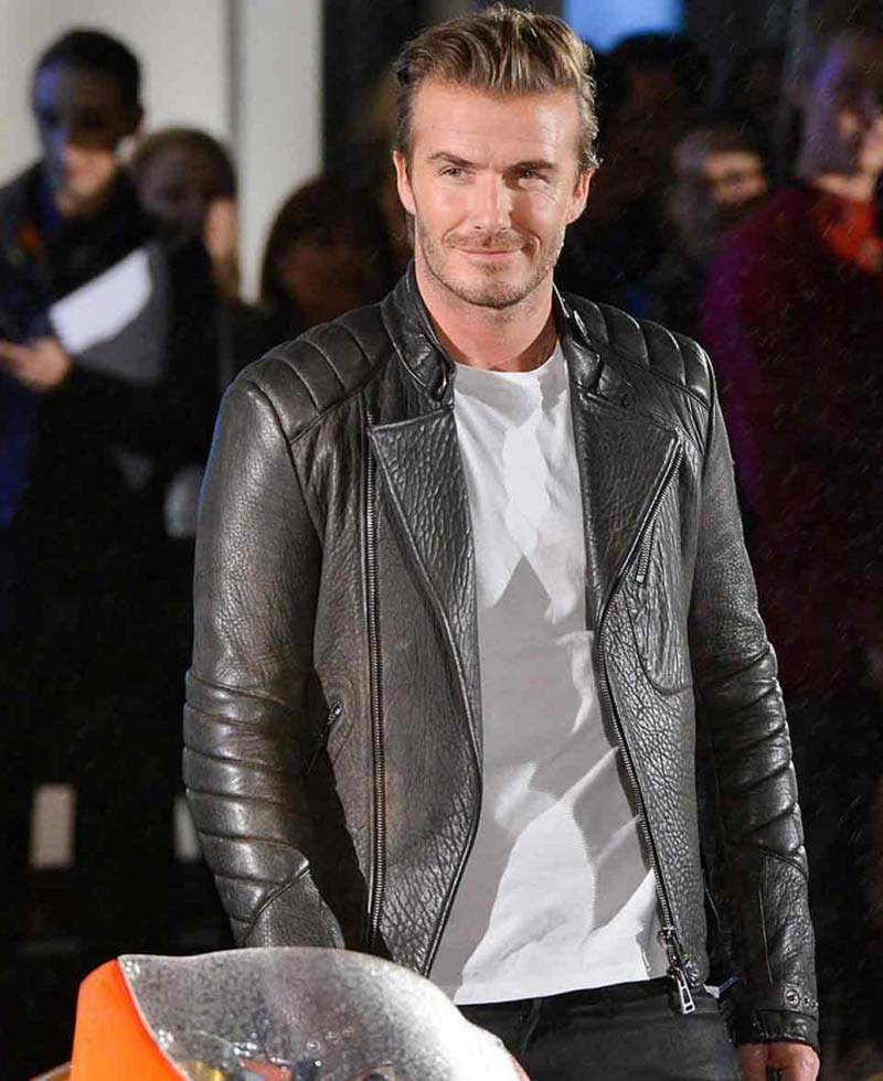 Stylish Look David Beckham Motorcycle Jacket Stylish Look David Beckham Motorcycle Jacket - Image 2