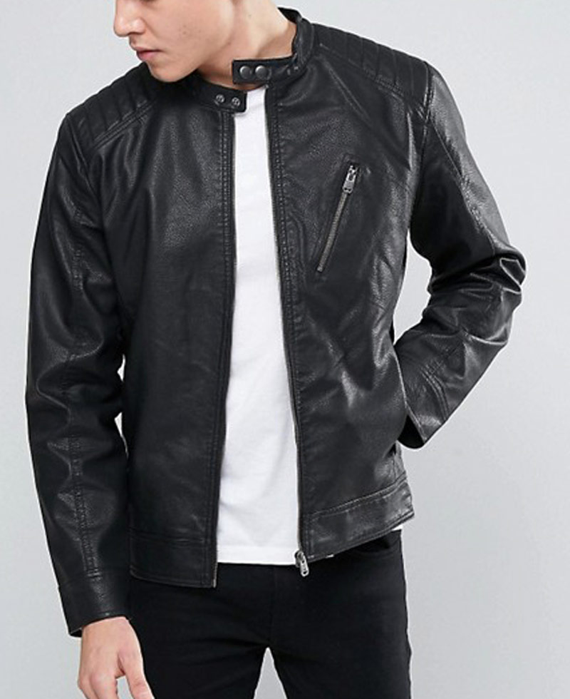 Men's Atlanta Black Leather Jacket
