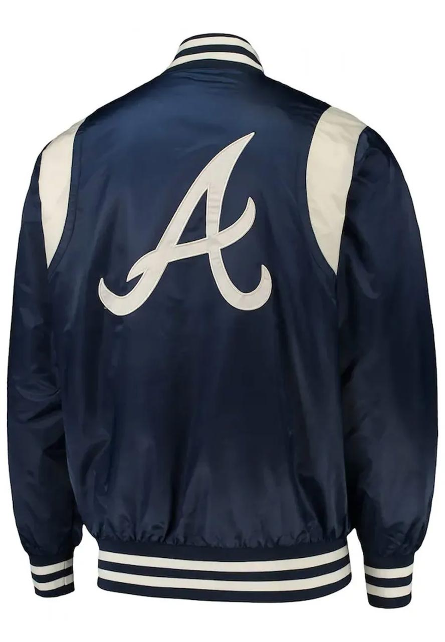 Atlanta Braves Satin Jacket Atlanta Braves Satin Jacket - Image 2