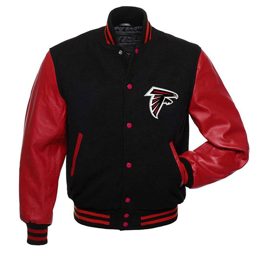 Atlanta Falcons Black Varsity Jacket Atlanta Falcons Black Varsity Jacket