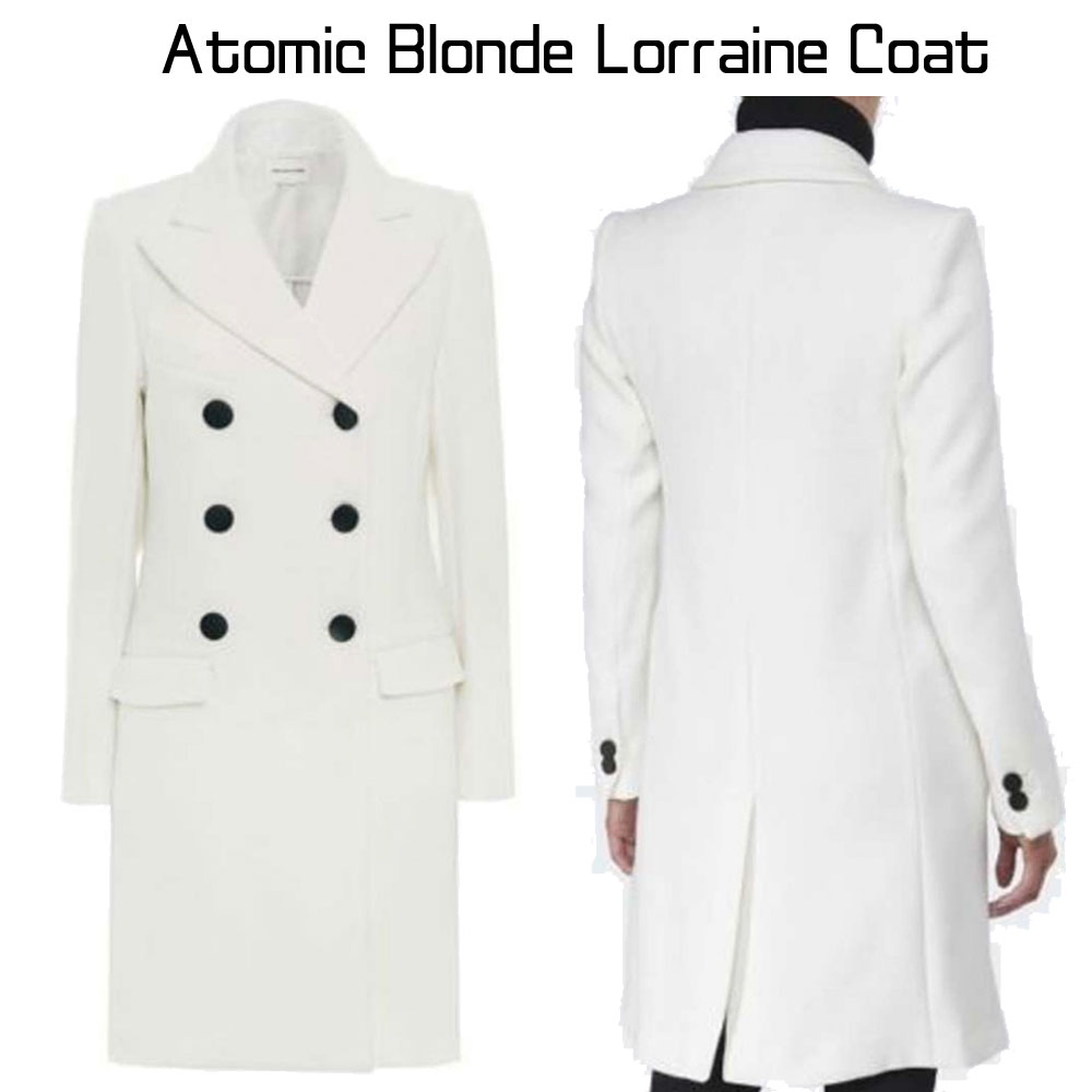 Atomic Blonde Lorraine Broughton White Coat Atomic Blonde Lorraine Broughton White Coat - Image 5