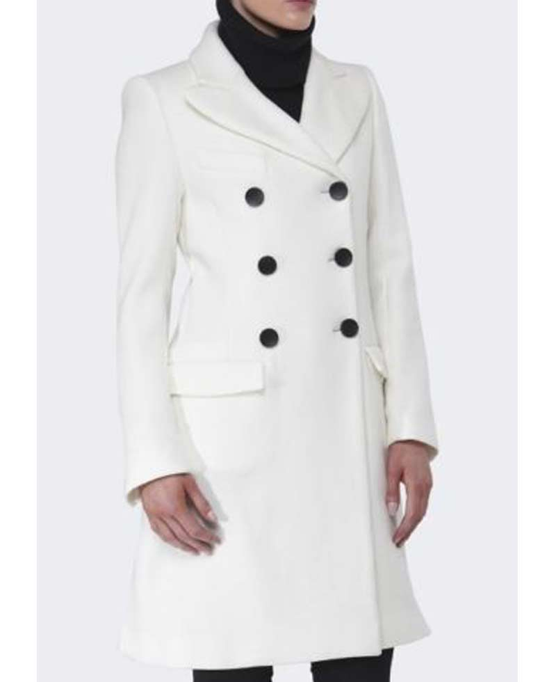 Atomic Blonde Lorraine Broughton White Coat Atomic Blonde Lorraine Broughton White Coat - Image 4