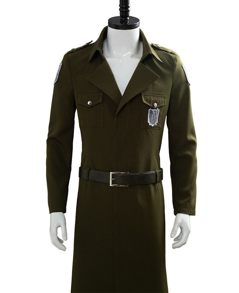 Attack On Titan S03 Eren Jaeger Wool Coat Attack On Titan S03 Eren Jaeger Wool Coat - Image 5