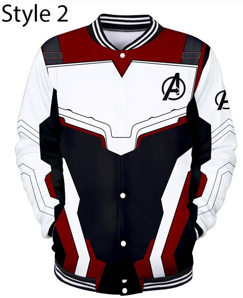 Avengers Endgame Quantum Realm Letterman Jacket Avengers Endgame Quantum Realm Letterman Jacket - Image 2