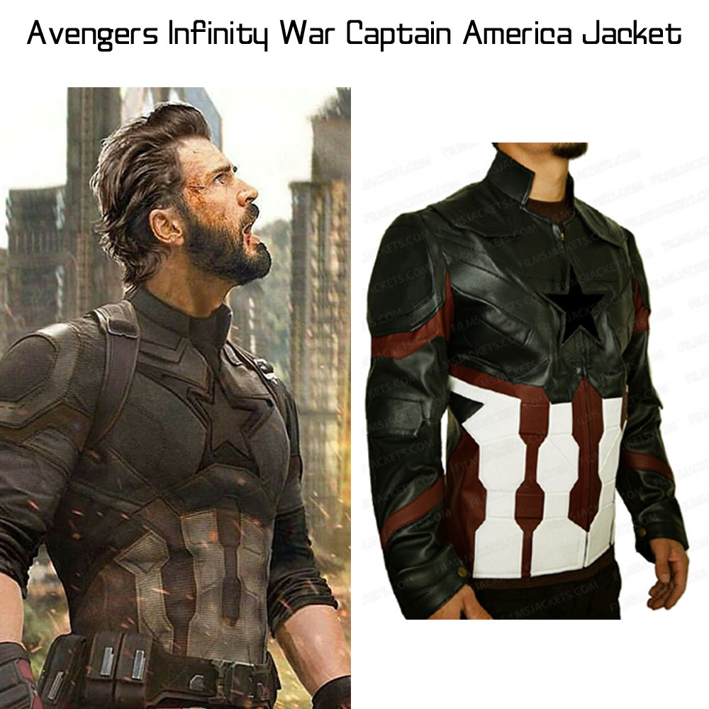 Captain America Infinity War Leather Jacket Captain America Infinity War Leather Jacket - Image 9