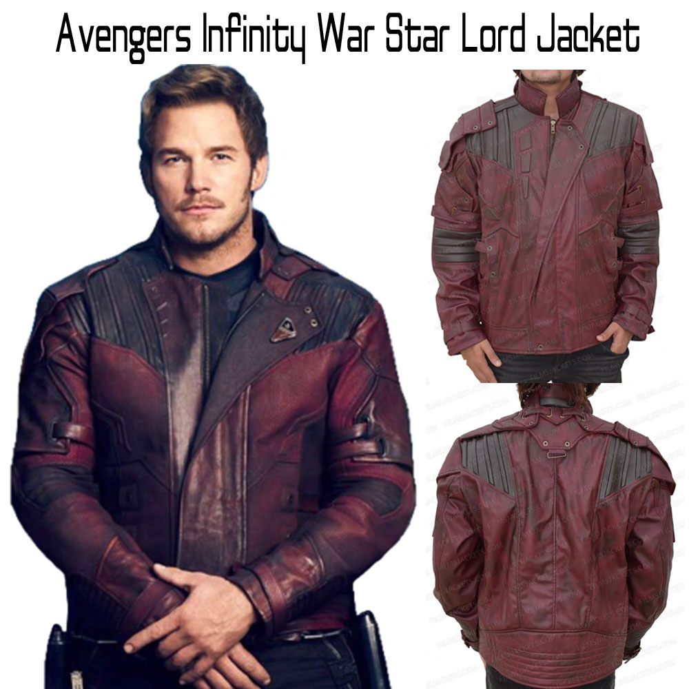 Avengers Infinity War Star Lord Leather Jacket Avengers Infinity War Star Lord Leather Jacket - Image 10