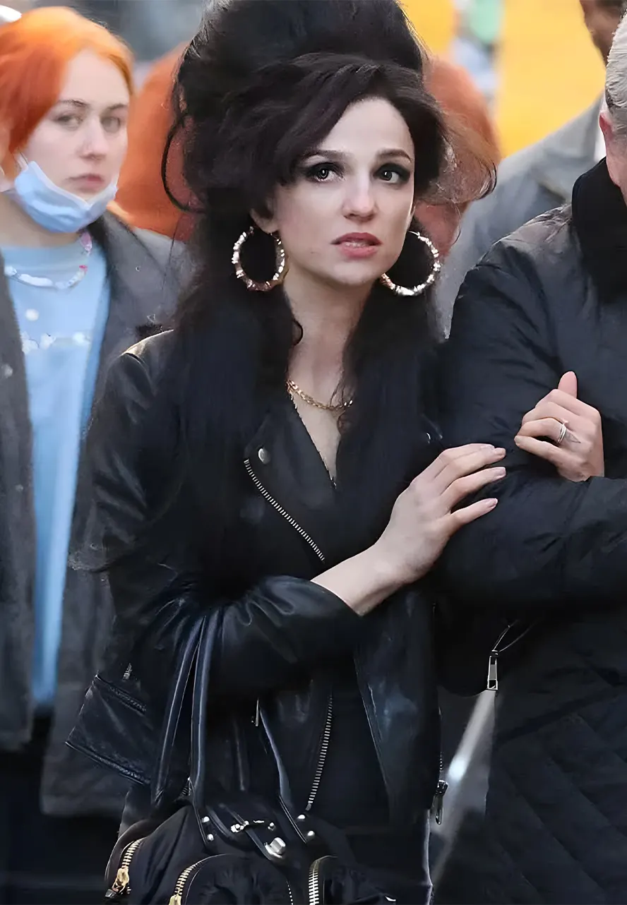 Back To Black 2024 Marisa Abela Black Jacket Back To Black 2024 Marisa Abela Black Jacket - Image 3