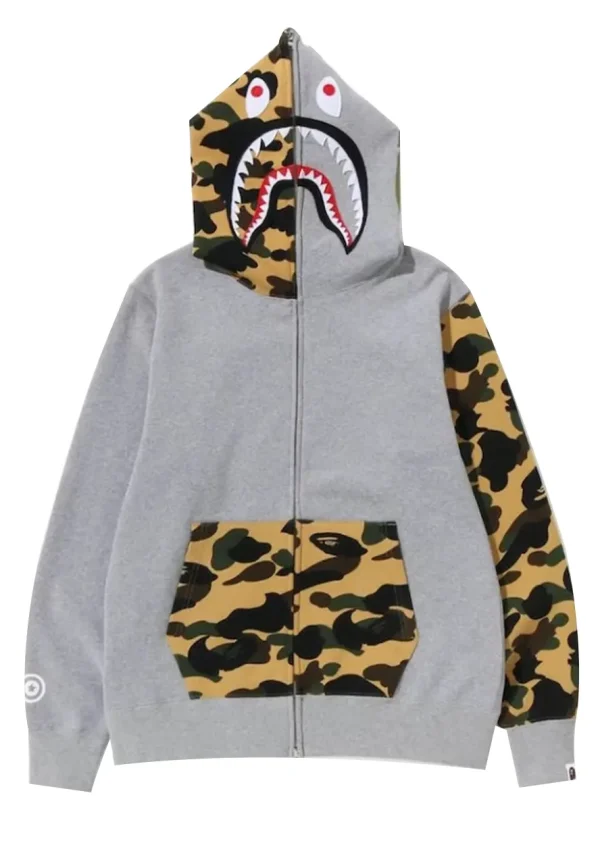 Bape Camo Shark Hoodie
