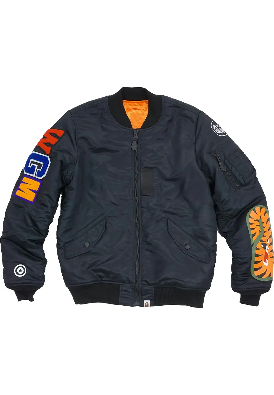 Bape Shark Ma 1 Bomber Jacket Bape Shark Ma 1 Bomber Jacket - Image 2