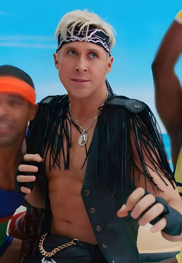 Barbie Ryan Gosling Fringe Vest