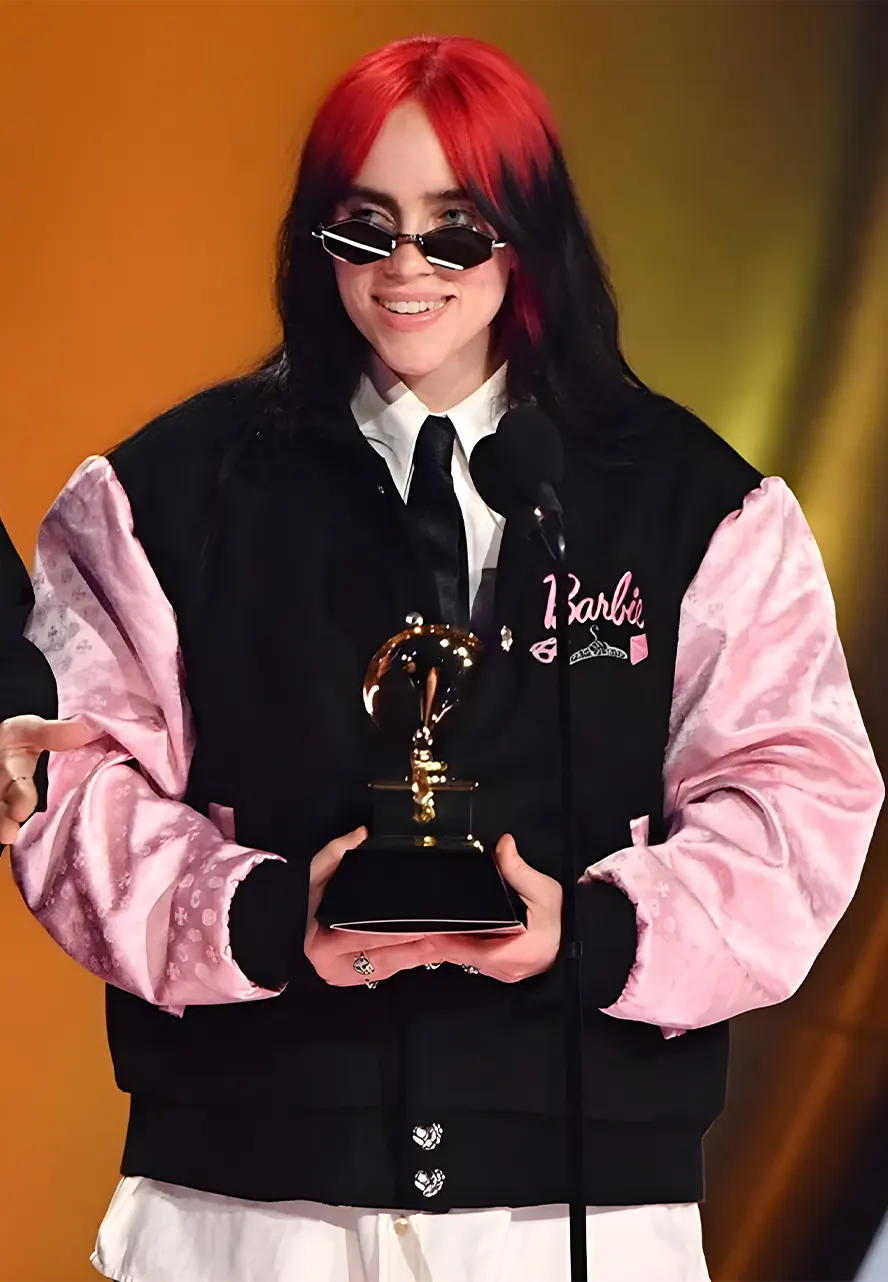 Barbie Billie Eilish Bomber Jacket Barbie Billie Eilish Bomber Jacket - Image 3