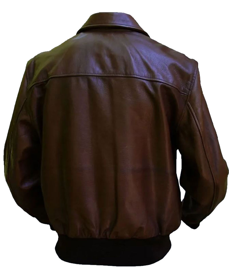 Barnstormer Brown Leather Jacket Barnstormer Brown Leather Jacket - Image 2