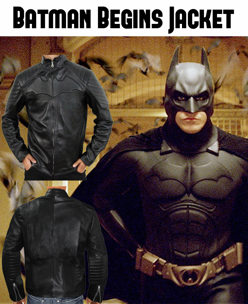 Batman Begins Batman Leather Jacket batman begins batman leather jacket