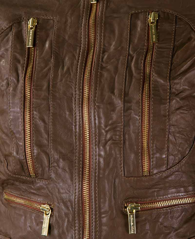 Beauty & The Beast Kristin Kreuk Cropped Leather Jacket Beauty & The Beast Kristin Kreuk Cropped Leather Jacket - Image 4