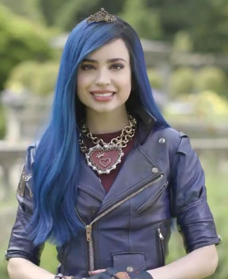 Descendants 3 Sofia Carson Purple Belted Jacket Descendants 3 Sofia Carson Purple Belted Jacket - Image 2