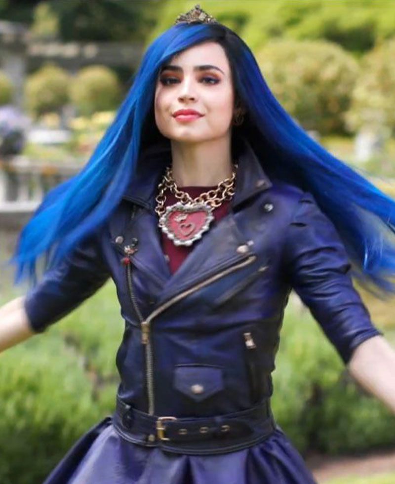 Descendants 3 Sofia Carson Purple Belted Jacket Descendants 3 Sofia Carson Purple Belted Jacket