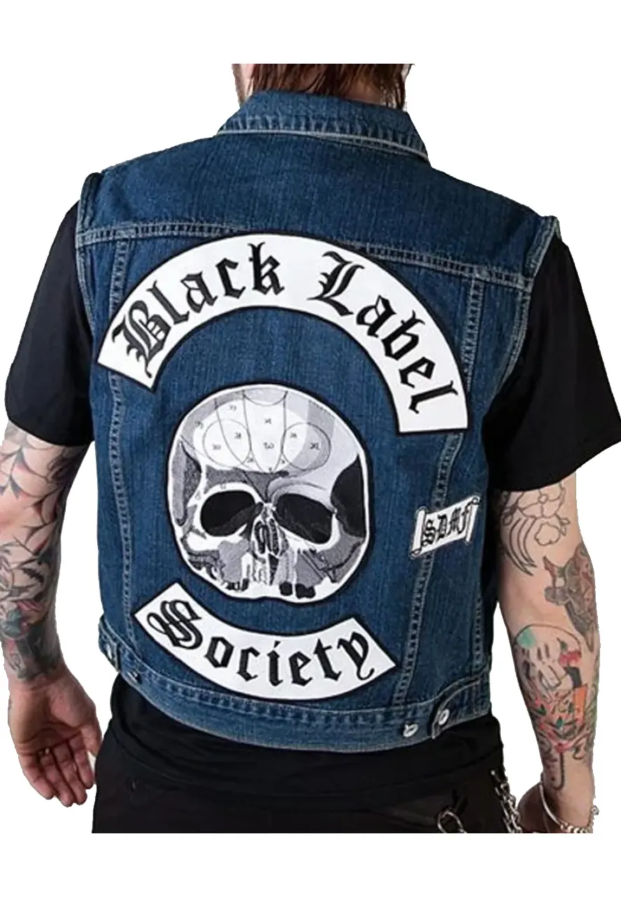 BLS Motorcycle Denim Vest BLS Motorcycle Denim Vest - Image 4