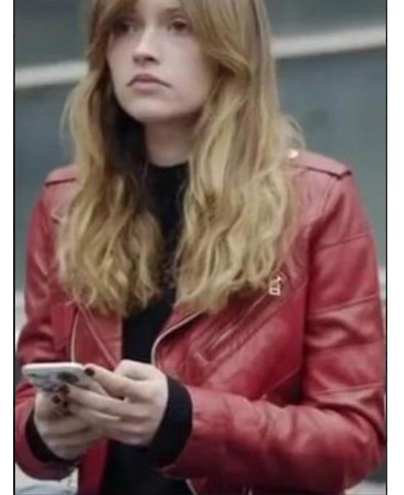 Marilyn Lima Skam France Red Motorcycle Jacket Marilyn Lima Skam France Red Motorcycle Jacket - Image 2