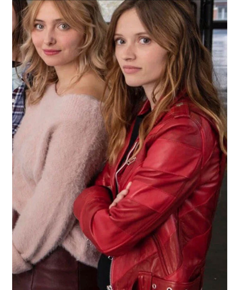 Marilyn Lima Skam France Red Motorcycle Jacket Marilyn Lima Skam France Red Motorcycle Jacket - Image 3