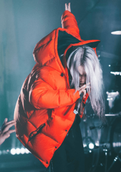 Billie Eilish Red Puffer Jacket Billie Eilish Red Puffer Jacket - Image 2