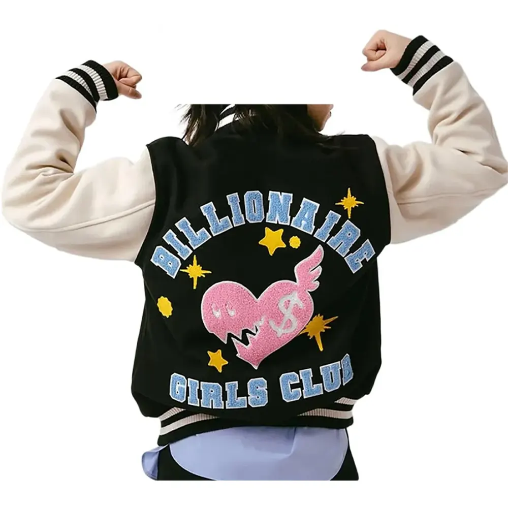 Billionaire Girls Club Varsity Jacket Billionaire Girls Club Varsity Jacket - Image 3