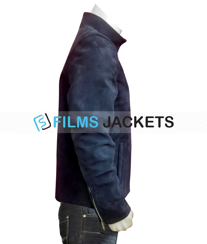 Billions Season 05 Damian Lewis Suede Leather Jacket Billions Season 05 Damian Lewis Suede Leather Jacket - Image 3