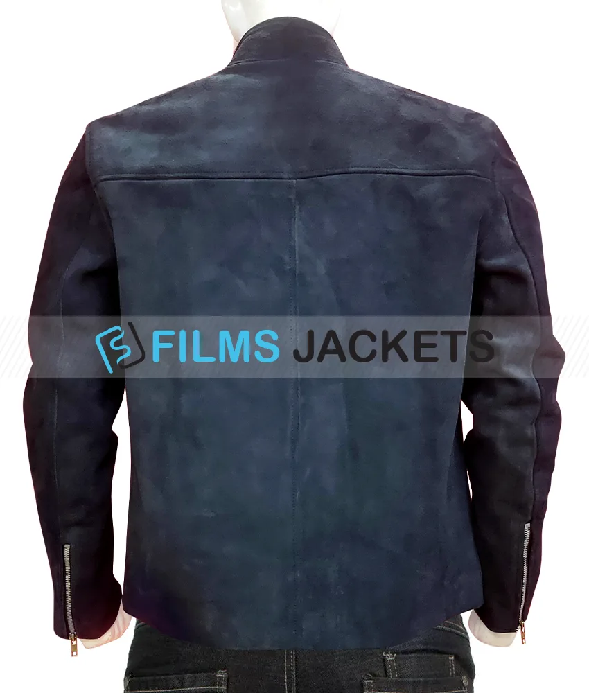 Billions Season 05 Damian Lewis Suede Leather Jacket Billions Season 05 Damian Lewis Suede Leather Jacket - Image 2