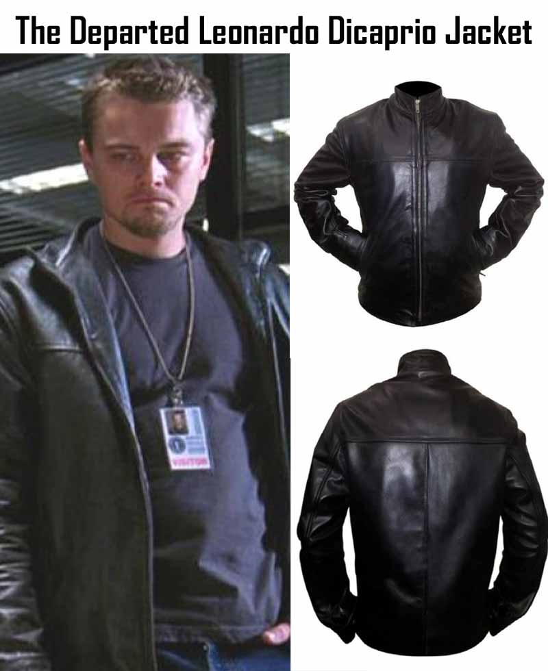The Departed Leonardo Dicaprio Leather Jacket billy costigan the departed leather jacket