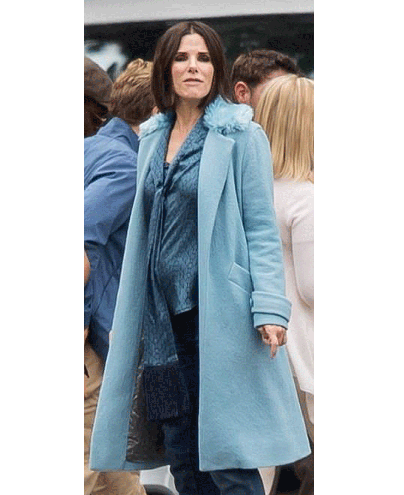 Bird Box Sandra Bullock Blue Coat Bird Box Sandra Bullock Blue Coat - Image 4