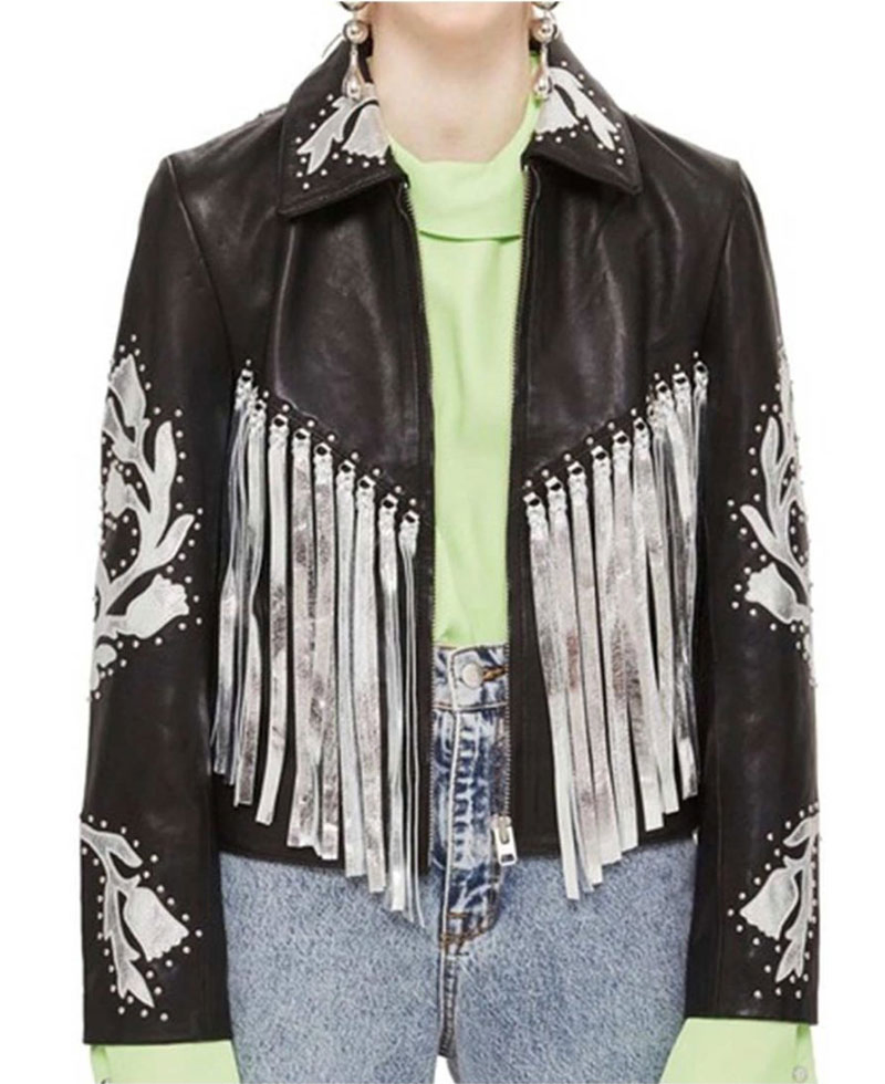 Birds of Prey Margot Robbie Fringe Jacket