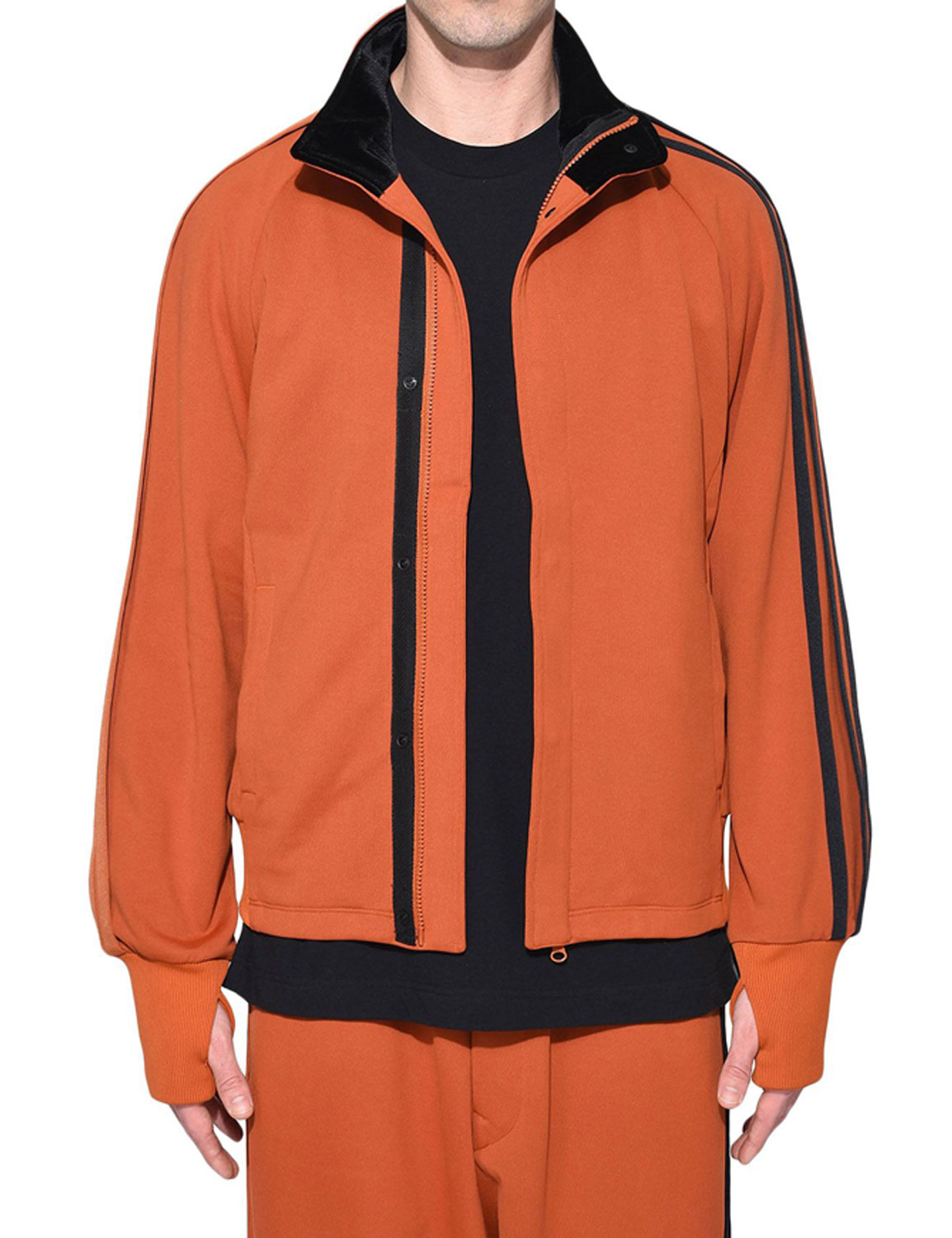 Marcus Scribner Black-Ish Orange Track Jacket Marcus Scribner Black-Ish Orange Track Jacket - Image 2