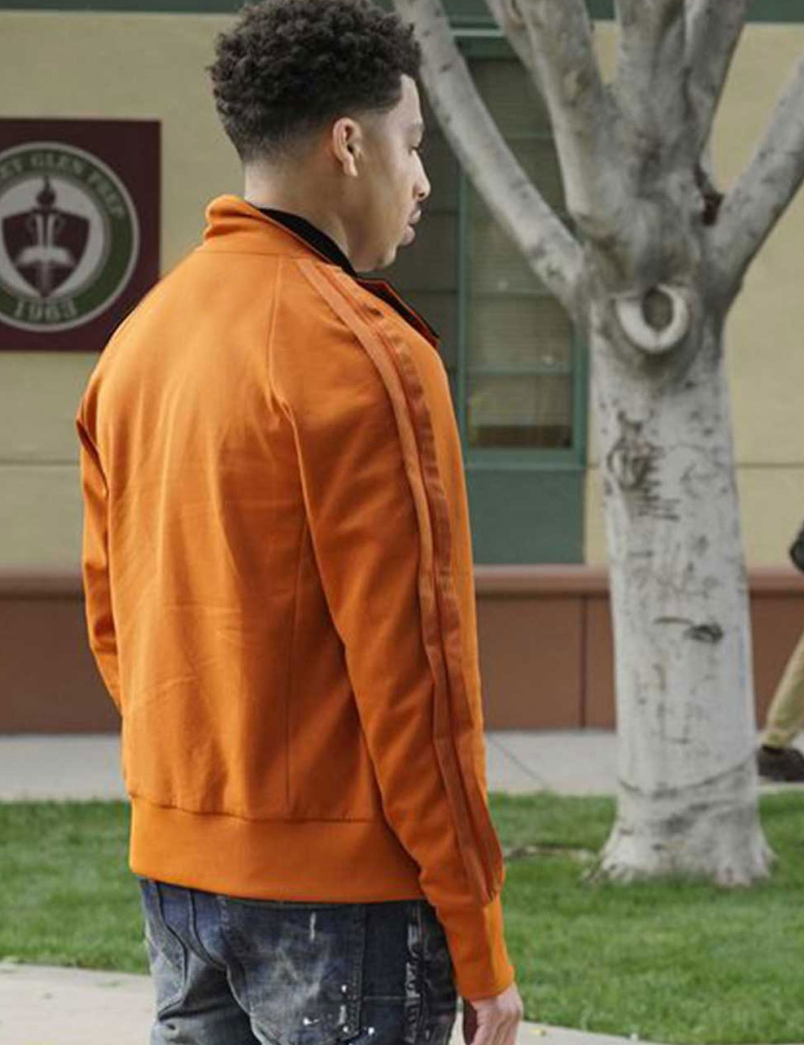 Marcus Scribner Black-Ish Orange Track Jacket Marcus Scribner Black-Ish Orange Track Jacket - Image 6