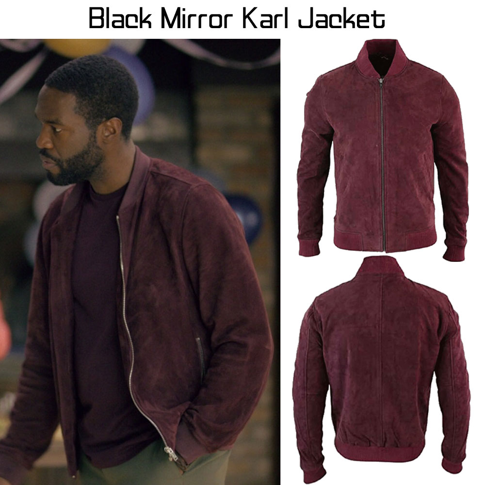 Black Mirror Yahya Abdul Mateen II Bomber Jacket Black Mirror Yahya Abdul Mateen II Bomber Jacket - Image 4