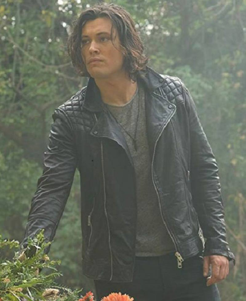 Blair Redford The Gifted Black Leather Jacket Blair Redford The Gifted Black Leather Jacket - Image 4
