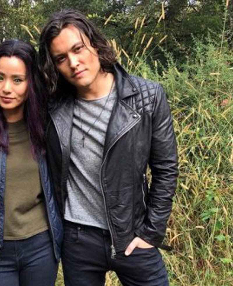 Blair Redford The Gifted Black Leather Jacket Blair Redford The Gifted Black Leather Jacket - Image 2