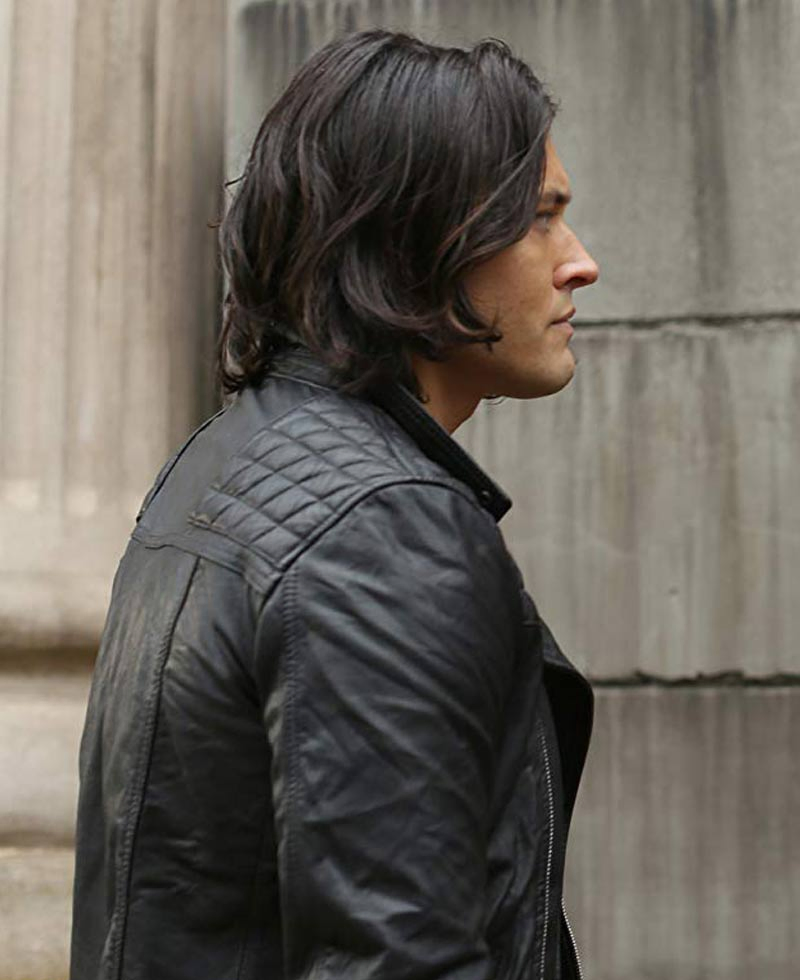 Blair Redford The Gifted Black Leather Jacket Blair Redford The Gifted Black Leather Jacket - Image 5