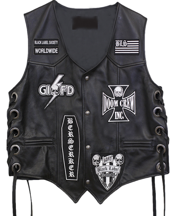 Black Label Society Vest with Patches
